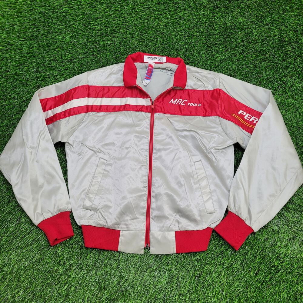 VTG MAC Tools Performance Team Track Jacket M (Baggy Oversized Fit) Made In USA